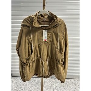 CALIA Hooded Jacket Womens XXL Tan Lightweight Outerwear